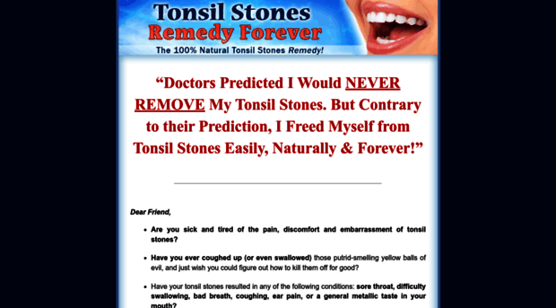 tonsilstonesremedyforever.com