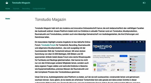 tonstudio-magazin.de