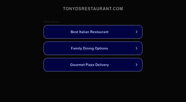 tonydsrestaurant.com