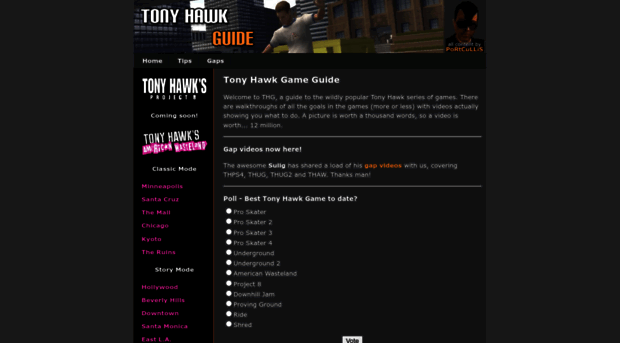 tonyhawkguide.com