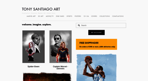 tonysantiagoart.com