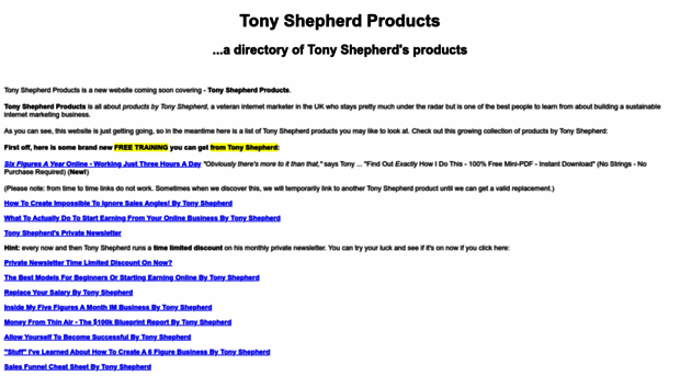 tonyshepherdproducts.com
