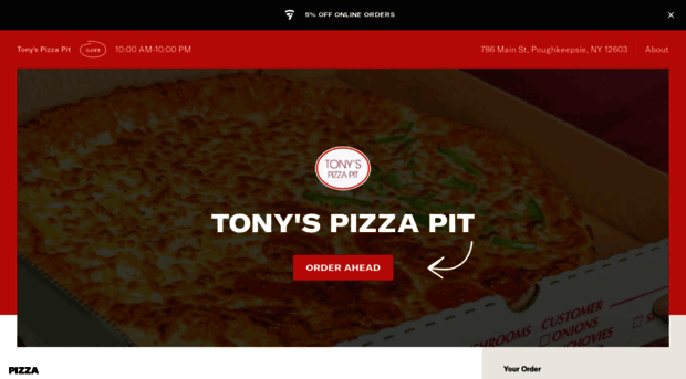 tonyspizzapit.com