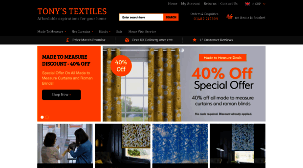 tonystextiles.co.uk