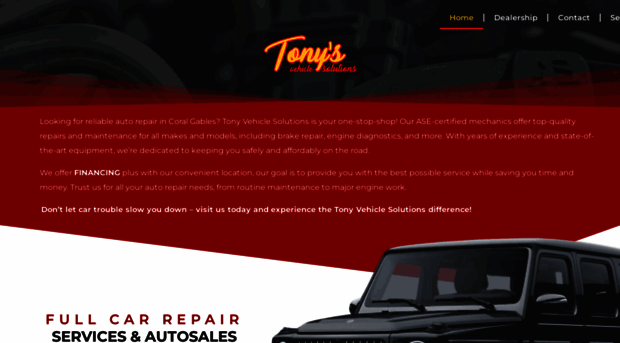 tonyvehiclesolution.com