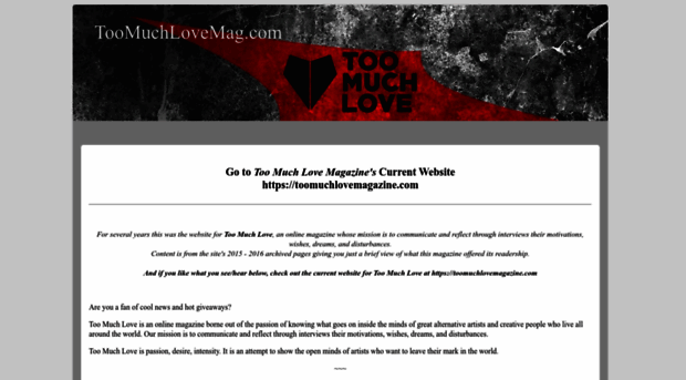 toomuchlovemag.com