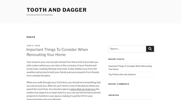 toothanddagger.com