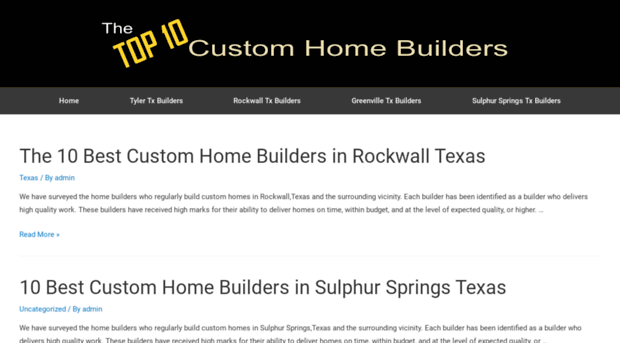 top10customhomebuilders.com
