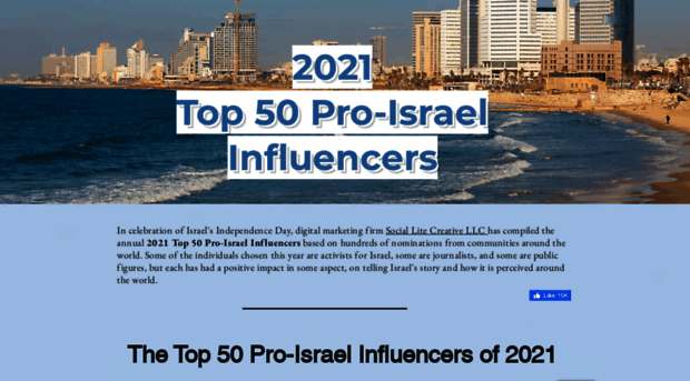 top50proisraelinfluencers.com