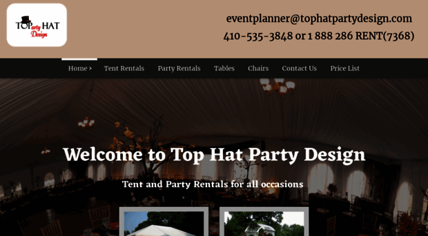 tophatpartydesign.com