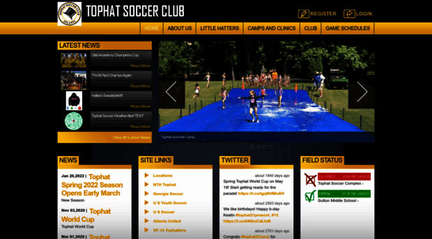 tophatsoccerclub.com