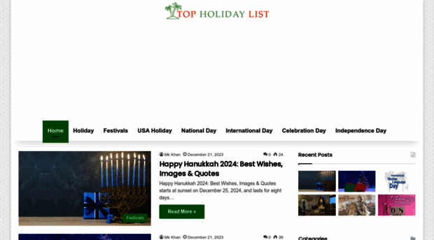 topholidaylist.com