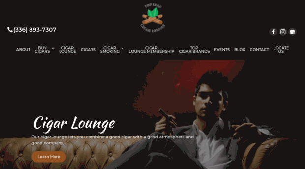 topleafcigarlounge.com