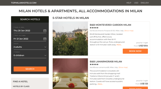 topmilanhotels.com