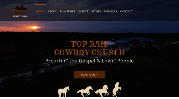 toprailcowboychurch.com