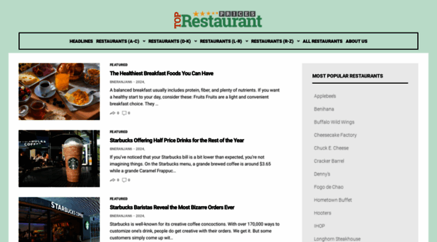 toprestaurantprices.com