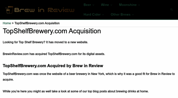 topshelfbrewery.com