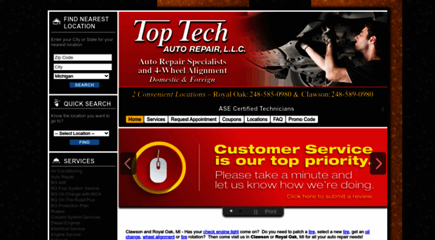 toptechautorepair.com