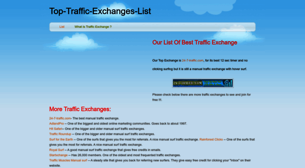 toptrafficexchangeslist.weebly.com