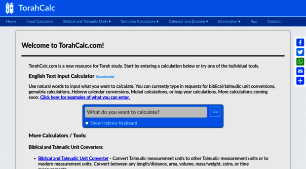 torahcalc.com