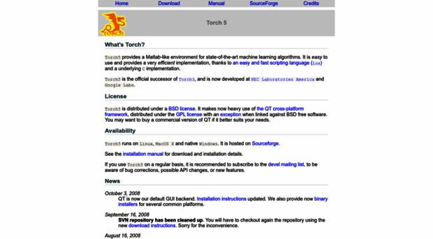 torch5.sourceforge.net