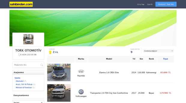 torkotomotiv.sahibinden.com