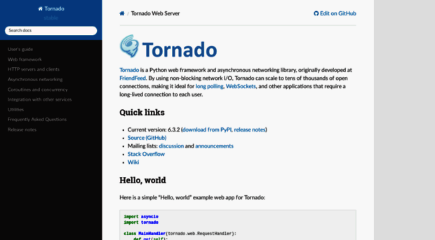 tornado.readthedocs.org