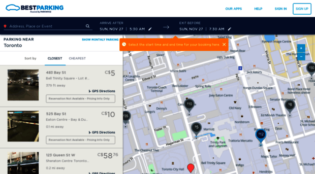 toronto.bestparking.com