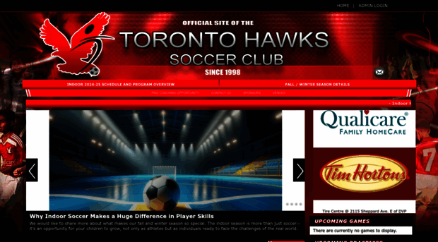 torontohawkssoccer.com