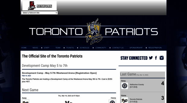 torontopatriots.pointstreaksites.com