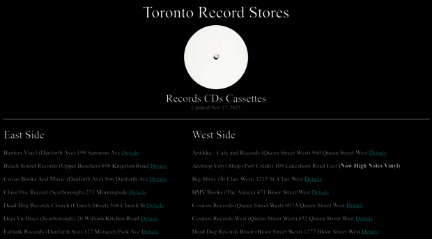 torontorecordstores.com