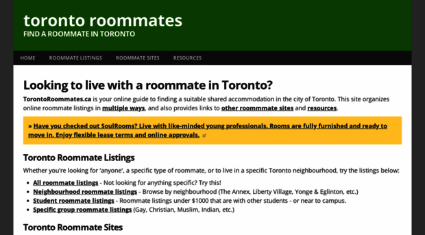 torontoroommates.ca