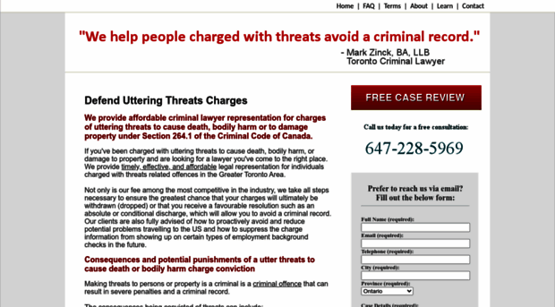 torontothreatslawyer.ca