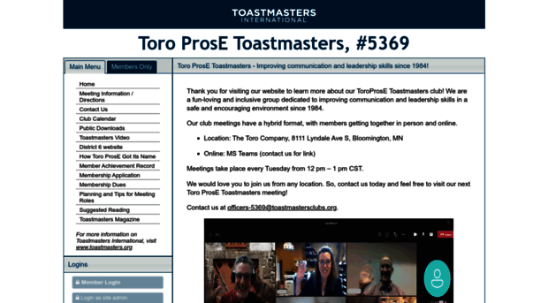 toroprose.toastmastersclubs.org