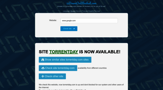 torrentday.com.isdownorblocked.com