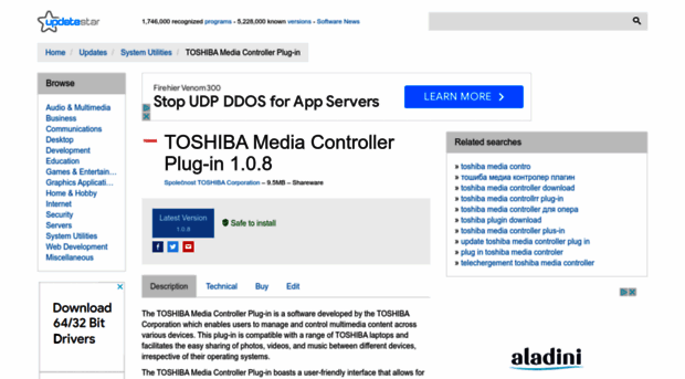 toshiba-media-controller-plug-in.updatestar.com