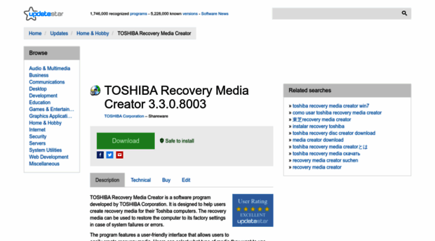 toshiba-recovery-media-creator.updatestar.com