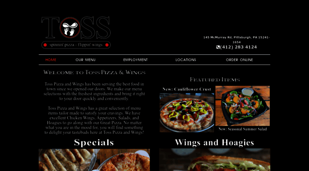 tosspizzaandwings.com