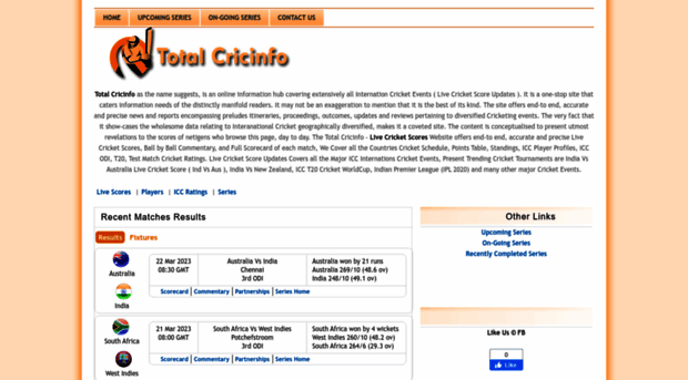 totalcricinfo.com