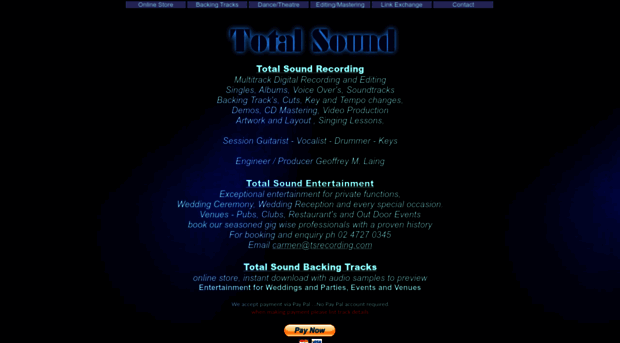 totalsoundrecording.com