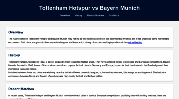 tottenhamhotspurvsbayernmunich.ru