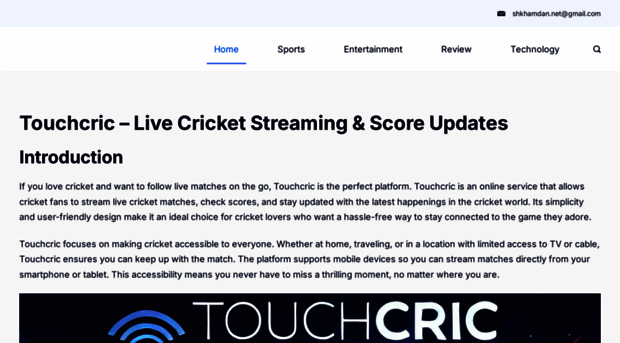 touchcric.blog