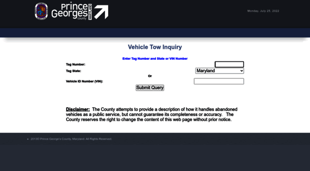 towinquiry.princegeorgescountymd.gov