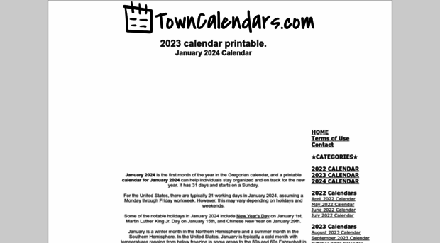 towncalendars.com