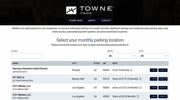 towneparkpermit.com