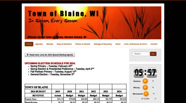 townofblainewi.com