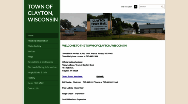 townofclaytonwi.com