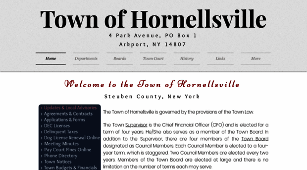 townofhornellsville.com