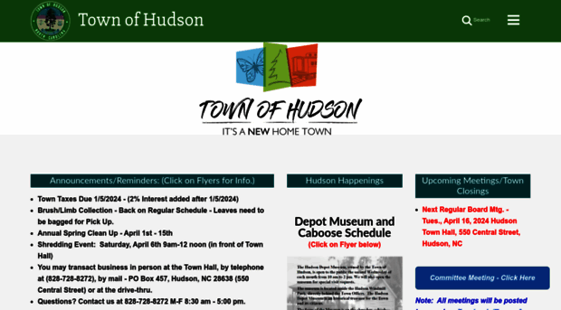 townofhudsonnc.com