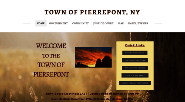 townofpierrepont.com